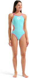 COSTUME ARENA DONNA ONE DOUBLE CROSS BACK LOGO SPALLINA INTERO PISCINA WATER