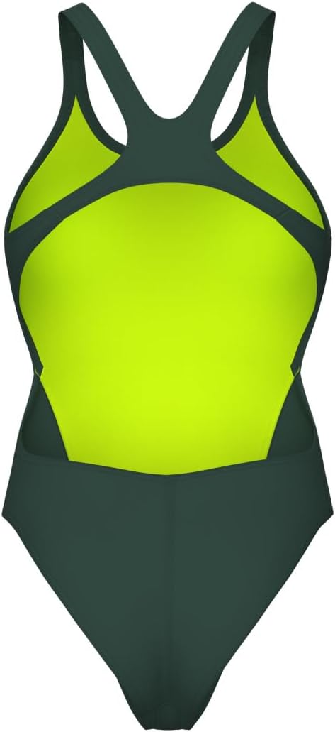 COSTUME NUOTO ARENA DONNA INTERO PISCINA SOLID WOMAN SWIMSUIT VERDE