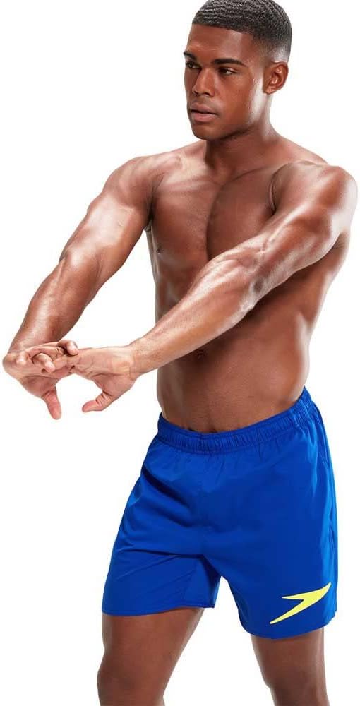 BOXER MARE SPEEDO COSTUME UOMO SPORT SOLID NUOTO PISCINA BLU