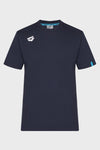 MAGLIA ARENA TEAM T-SHIRT PANEL NUOTO TRAINING BLU