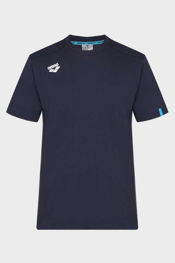 MAGLIA ARENA TEAM T-SHIRT PANEL NUOTO TRAINING BLU