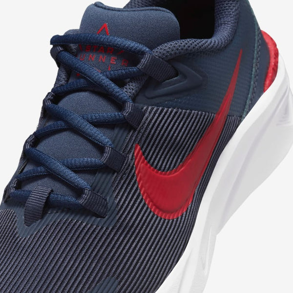 SCARPE NIKE BIMBA BIMBO CON STRAPPO STAR RUNNER 4 SCARPA GINNASTICA GREY RED