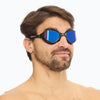 OCCHIALINI OZEANX MIRROR TRIATHLON OCCHIALINO NUOTO SPECCHIATI PISCINA BLU