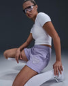 SHORTS NIKE WOMAN PANTALONCINO COTONE DONNA LILLA