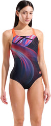 COSTUME ARENA DONNA JELLYFISH SWIMSUIT COSTUME INTERO PISCINA BRIGHT CORAL
