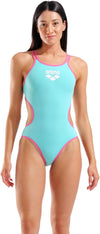 COSTUME ARENA DONNA ONE DOUBLE CROSS BACK LOGO SPALLINA INTERO PISCINA WATER