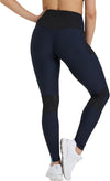 PANTALONI LEGGINGS ARENA PANTALONE TIGHT PANEL DONNA TRAINING PALESTRA BLU