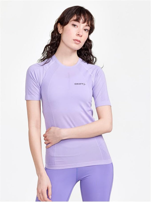 MAGLIA DONNA CRAFT T-SHIRT SPORT CLASSIC LILLA