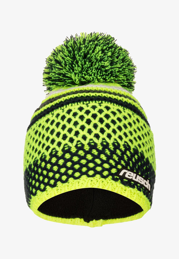 BERRETTO REUSCH ELLIE BEANIE CON PON PON YELLOW