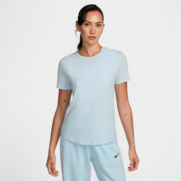 T SHIRT DONNA MAGLIA NIKE DRI-FIT RUN ESSENTIAL WOMAN TEE CELESTE