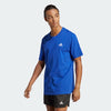 T-SHIRT ADIDAS UOMO MAGLIA HERREN TRAINING FITNESS SPORT COTONE BLU