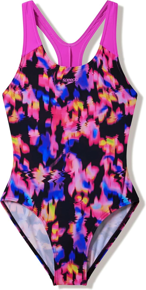 COSTUME BIMBA PISCINA SPEEDO SPLASHBACK NUOTO INTERO FANTASIA BAMBINA