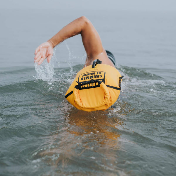 SET BOA ACQUE LIBERE  DRYBAG BUOY CSW 28 LITRI YELLOW GIALLO FLUO