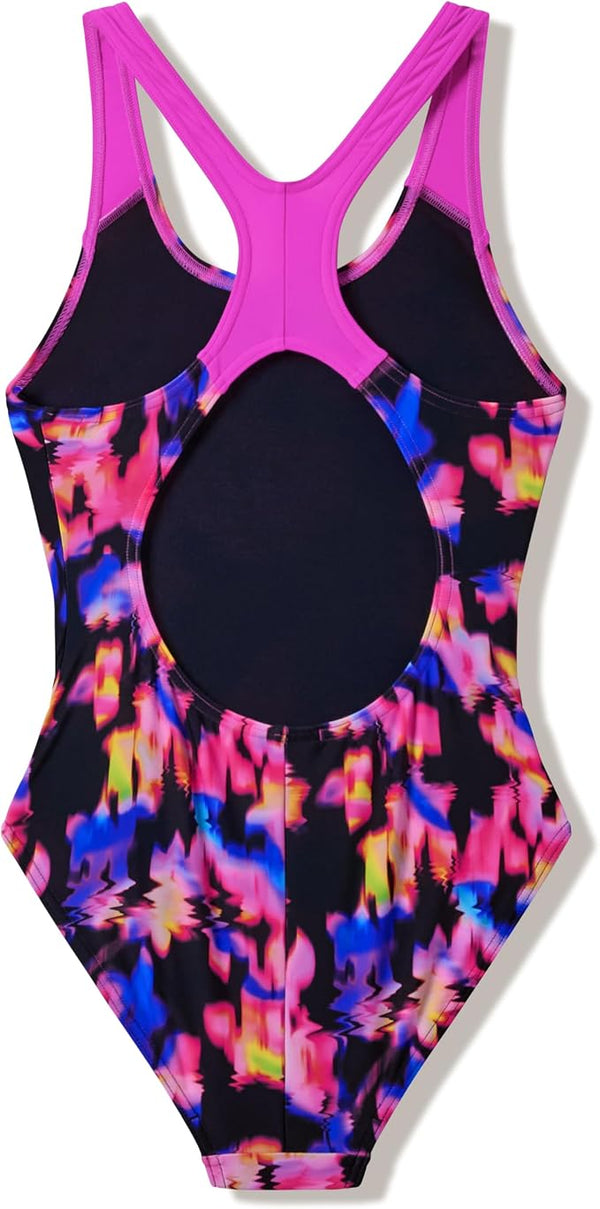 COSTUME BIMBA PISCINA SPEEDO SPLASHBACK NUOTO INTERO FANTASIA BAMBINA