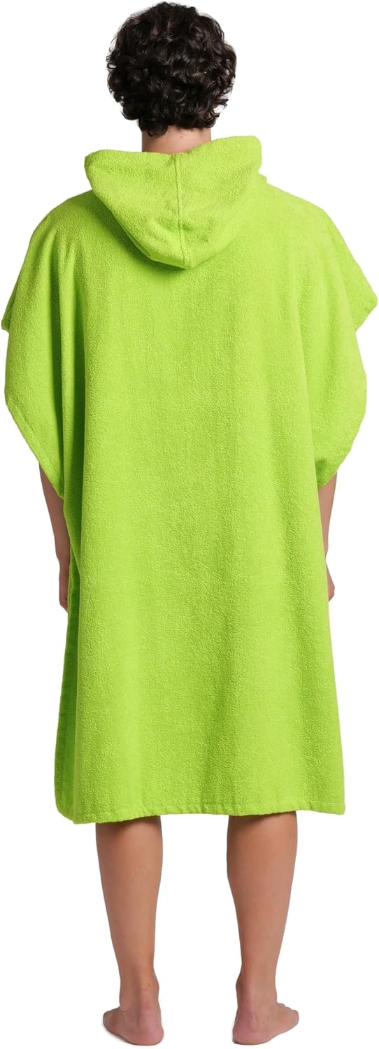 ARENA PONCHO PISCINA ASCIUGAMANO COTTON ACCAPPATOIO LIME