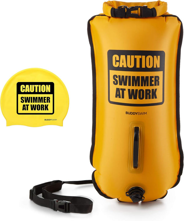 SET BOA ACQUE LIBERE  DRYBAG BUOY CSW 28 LITRI YELLOW GIALLO FLUO