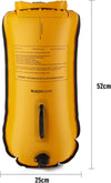 SET BOA ACQUE LIBERE  DRYBAG BUOY CSW 28 LITRI YELLOW GIALLO FLUO