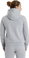 FELPA ARENA TUTA DONNA TRAINING ZIP E CAPPUCCIO PANEL GRIGIA