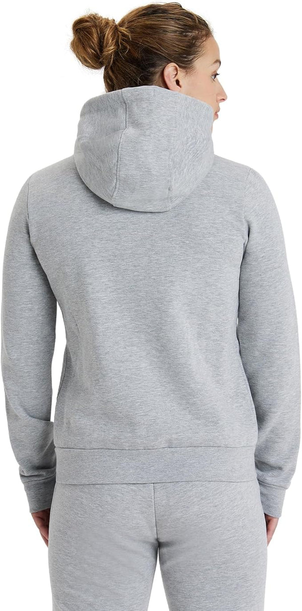 FELPA ARENA TUTA DONNA TRAINING ZIP E CAPPUCCIO PANEL GRIGIA