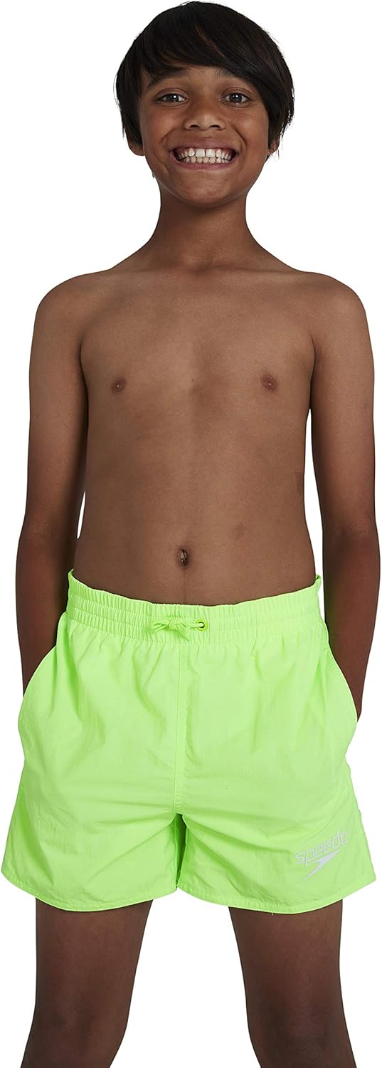 BOXER MARE BAMBINO SPEEDO COSTUME BIMBO ESSENTIALS NUOTO PISCINA BLUE VERDE FLUO