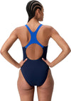 COSTUME DONNA PISCINA SPEEDO NUOTO INTERO MEDLEY LOGO MEDALIST ONE PIECE NAVY/BLU