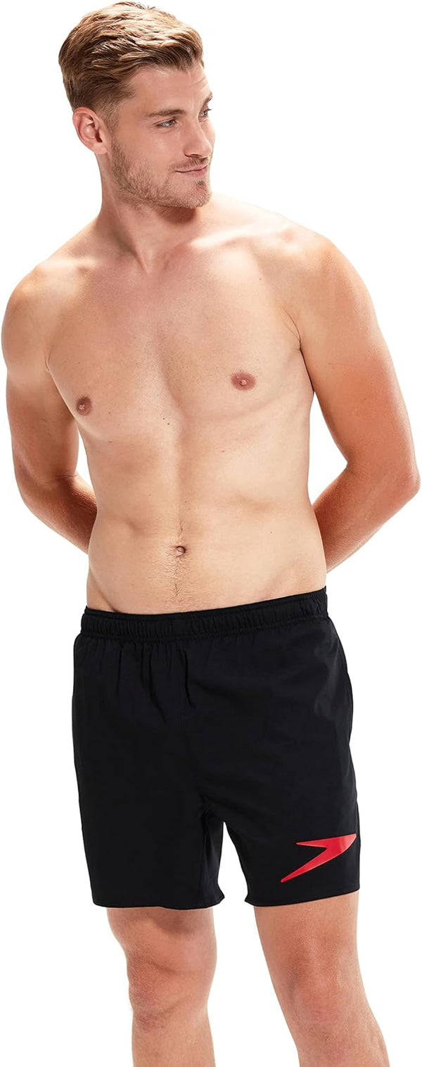 BOXER MARE SPEEDO COSTUME UOMO SPORT SOLID NUOTO PISCINA NERO