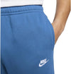 PANTALONE NIKE UOMO TUTA TRAINING JOGGER CLUB FELPATO AZZURRO