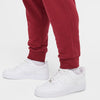 PANTALONE NIKE UOMO TUTA TRAINING JOGGER CLUB FELPATO ROSSO