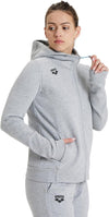 FELPA ARENA TUTA DONNA TRAINING ZIP E CAPPUCCIO PANEL GRIGIA