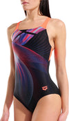 COSTUME ARENA DONNA JELLYFISH SWIMSUIT COSTUME INTERO PISCINA BRIGHT CORAL