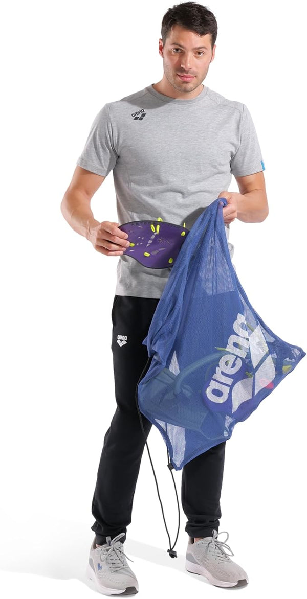 SACCA RETATA ARENA BORSA PISCINA TEAM MESH GO PORTA ACCESSORI NUOTO BLU