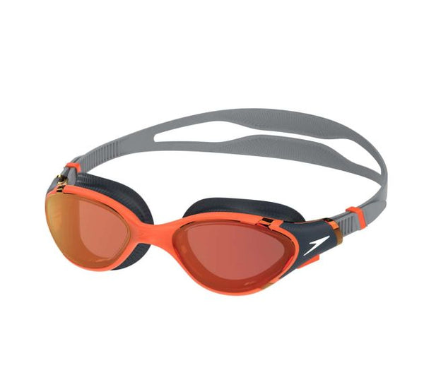 OCCHIALINI NUOTO PISCINA SPECCHIATI SPEEDO BIOFUSE 2.0 MIRROR ARANCIO