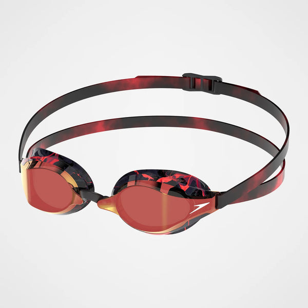 OCCHIALINI FASTSKIN SPEEDSOCKET 2 MIRROR LENTE SPECCHIATA GARA COMPETITION NERO ROSSO LIMITED EDITION