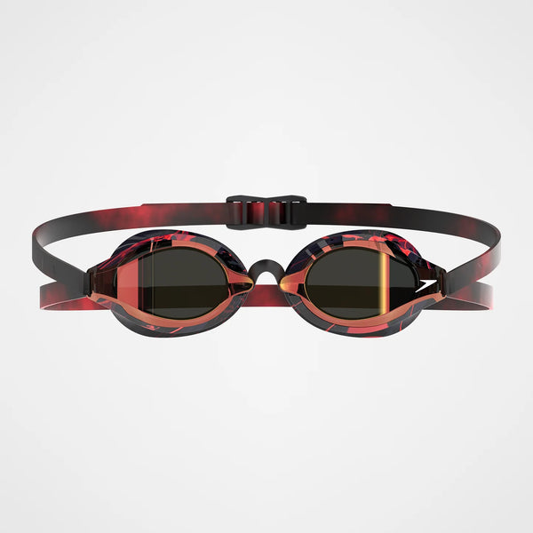 OCCHIALINI FASTSKIN SPEEDSOCKET 2 MIRROR LENTE SPECCHIATA GARA COMPETITION NERO ROSSO LIMITED EDITION