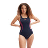 COSTUME PISCINA SPEEDO DONNA INTERO MUSCLEBACK NERO FUCSIA