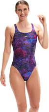 COSTUME DONNA PISCINA SPEEDO NUOTO INTERO VIOLA