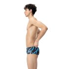 COSTUME SPEEDO UOMO TRUNK NUOTO PISCINA ML PRINTED END+ 13,5 CM NERO VIOLA VERDE