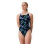 COSTUME DONNA PISCINA SPEEDO NUOTO INTERO LEADERBACK CLUB TRAINING FLORAL