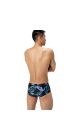 COSTUME SPEEDO UOMO TRUNK NUOTO PISCINA ML PRINTED END+ 13,5 CM NERO VIOLA VERDE