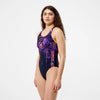 COSTUME DONNA PISCINA SPEEDO NUOTO INTERO FL PLACEMENT PRINTED POWERBACK