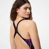 COSTUME DONNA PISCINA SPEEDO NUOTO INTERO FL PLACEMENT PRINTED POWERBACK