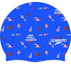 CUFFIA NUOTO SPEEDO PISCINA IN SILICONE DIGITAL PRINTED CAP BLU NUOTATORI
