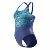 COSTUME DONNA PISCINA SPEEDO INTERO HYPERBOOM NUOTO BLU