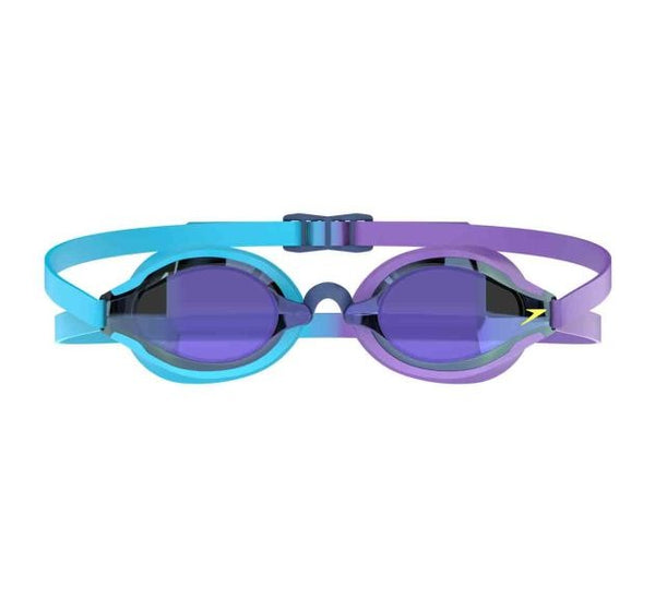 OCCHIALINI FASTSKIN SPEEDSOCKET 2 SPEEDO MIRROR PISCINA LENTE SPECCHIATA GARA COMPETITION AZZURRO VIOLA