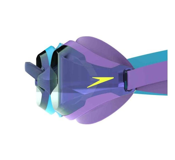 OCCHIALINI FASTSKIN SPEEDSOCKET 2 SPEEDO MIRROR PISCINA LENTE SPECCHIATA GARA COMPETITION AZZURRO VIOLA