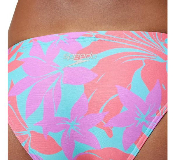 COSTUME 2 PEZZI SPEEDO BIKINI DONNA PISCINA NUOTO FUCHSIA FIORI