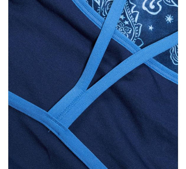 COSTUME DONNA PISCINA SPEEDO INTERO SPALLINA STRETTA BANDANA BLU