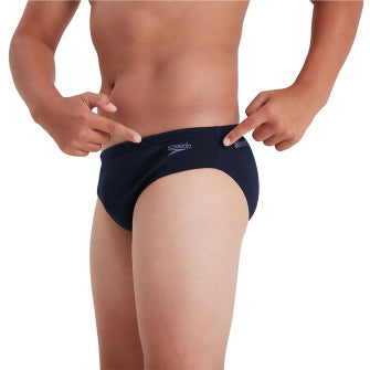 COSTUME BAMBINO LOGO 6.5CM BRIEF SPEEDO PISCINA NUOTO MARE SLIP BIMBO BLU