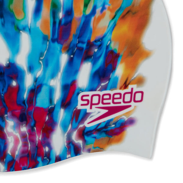 CUFFIA NUOTO SPEEDO PISCINA IN SILICONE DIGITAL PRINTED CAP FIREFLOW