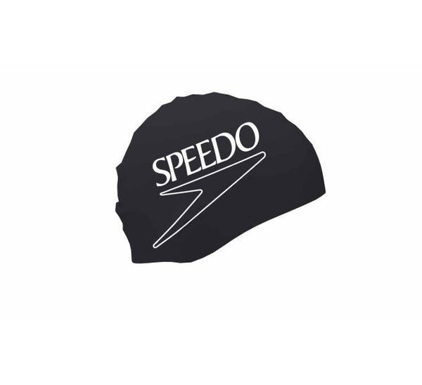 CUFFIA NUOTO SPEEDO PISCINA IN SILICONE DIGITAL PRINTED CAP NERA